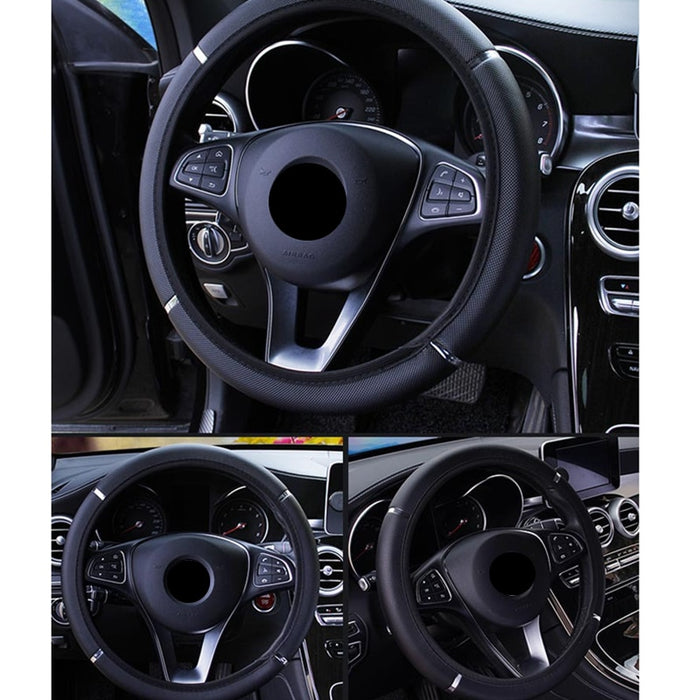 Universal Leather Steering Wheel Cover