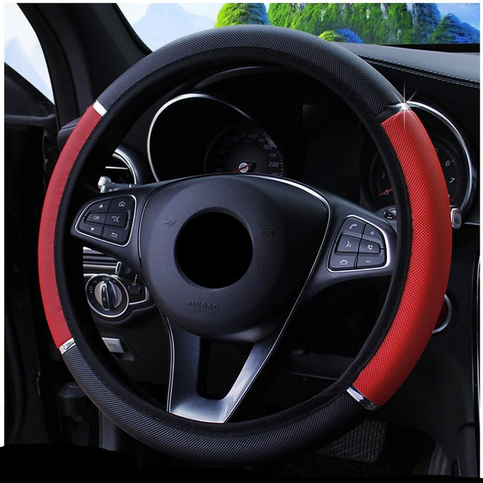 Universal Leather Steering Wheel Cover