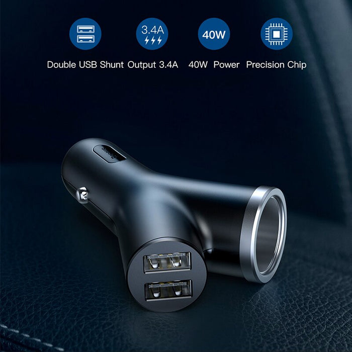 Car Charger with Dual USB